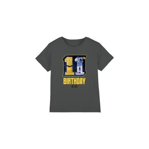 Star Wars Childrens/Kids C3PO R2-D2 Space 11th Birthday T-Shirt