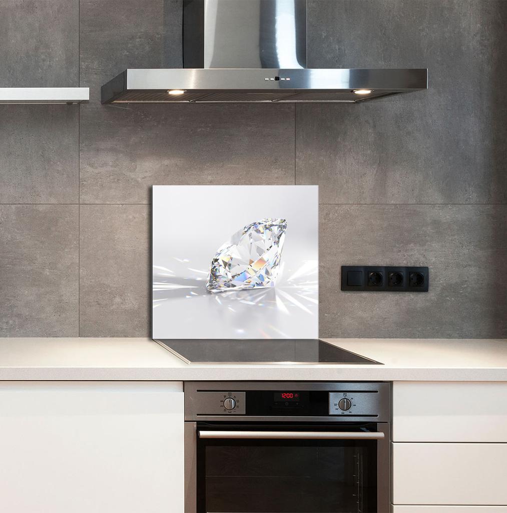 SZKLANY PANEL DO KUCHNI 65x60 Diament