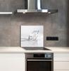 SZKLANY PANEL DO KUCHNI 65x60 Diament