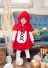 Clear Stone Marshmallow Baby Cosplay Halloween Little Red Riding Hood Baby 80cm Red Costume