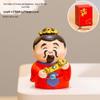 RUIJIE Cute Resin God of Wealth Zhao Gongming Figurine