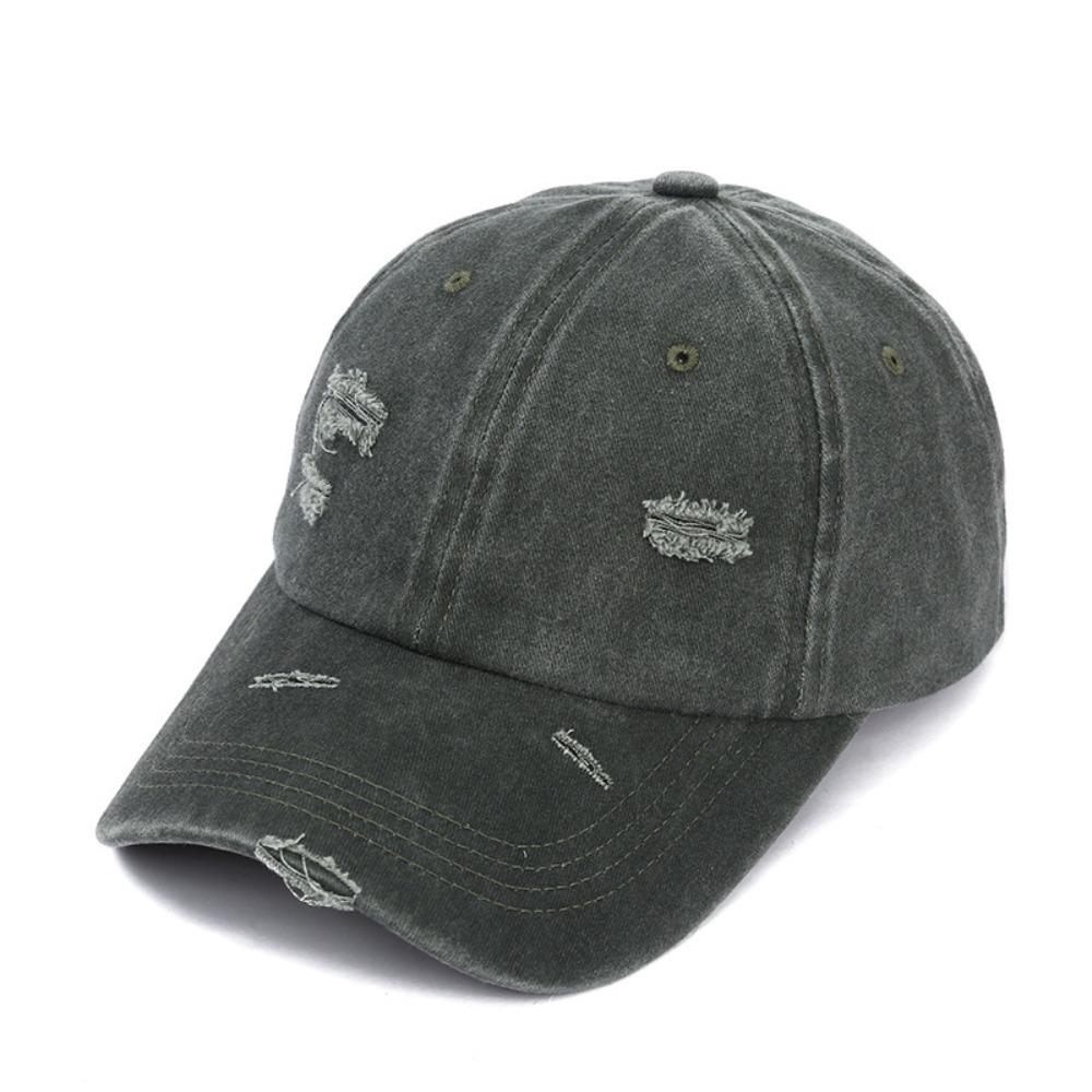 Breathable Sun Hat Soft Crown Trucker Hat Vintage Peaked Cap темно-зеленого