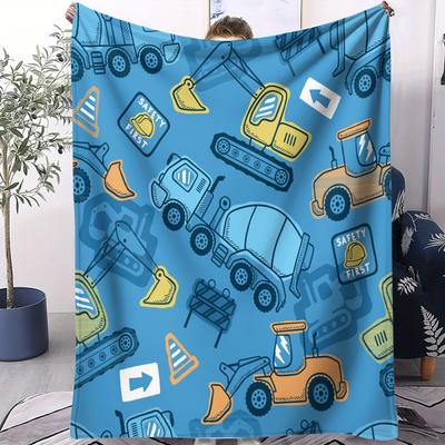 Cute Car Themed Blanket Soft And Comfortable Home Decoration Blanket Light Luxury And Fashionable Design Ideal Gift