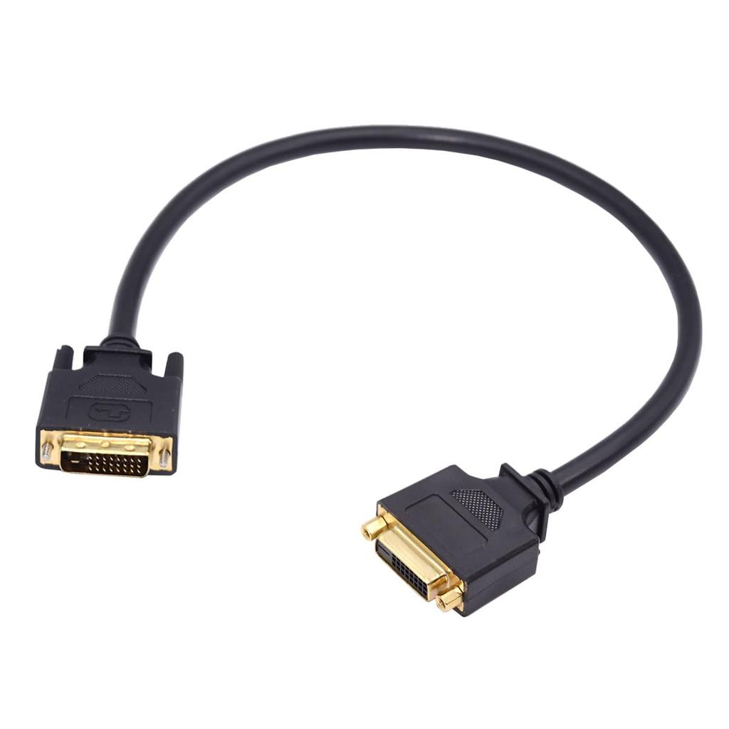 Xiwai DVI Stecker auf Buchse Verlängerungskabel Dual Link Digital Video für und Fernseher 24+1 50cm, DVI-D Monitore, Projektoren,