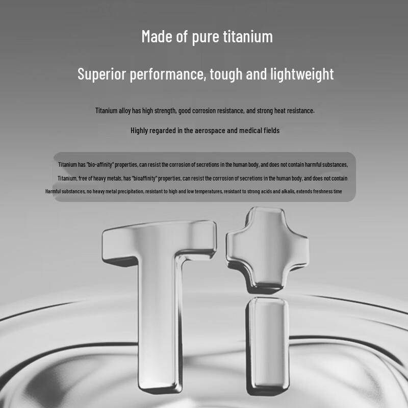 Pure Titanium Multi-purpose Drinking Cups