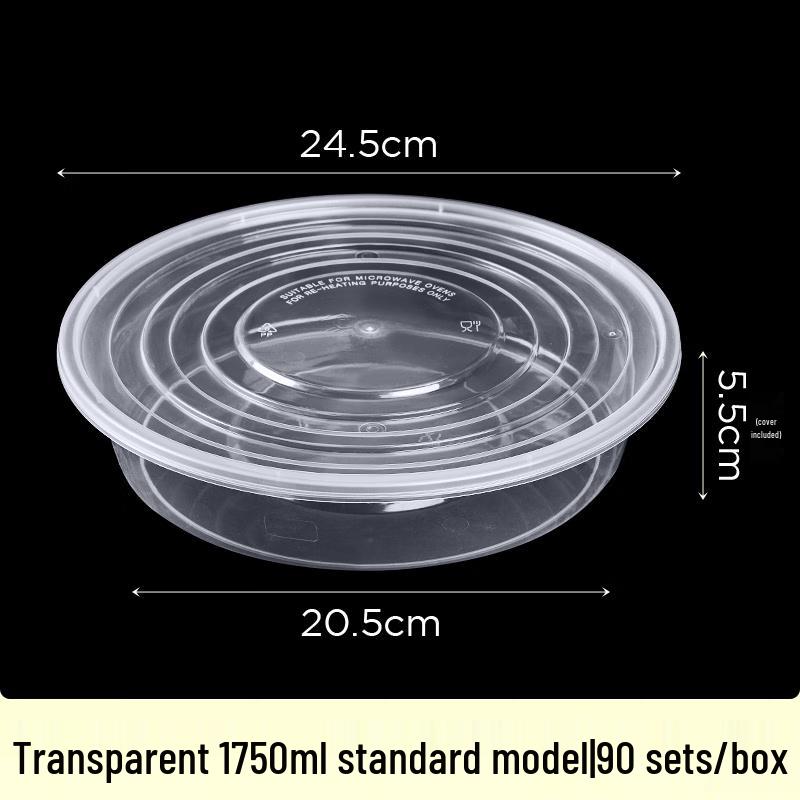 Wuhe 1750ml Disposable Meal Prep Containers