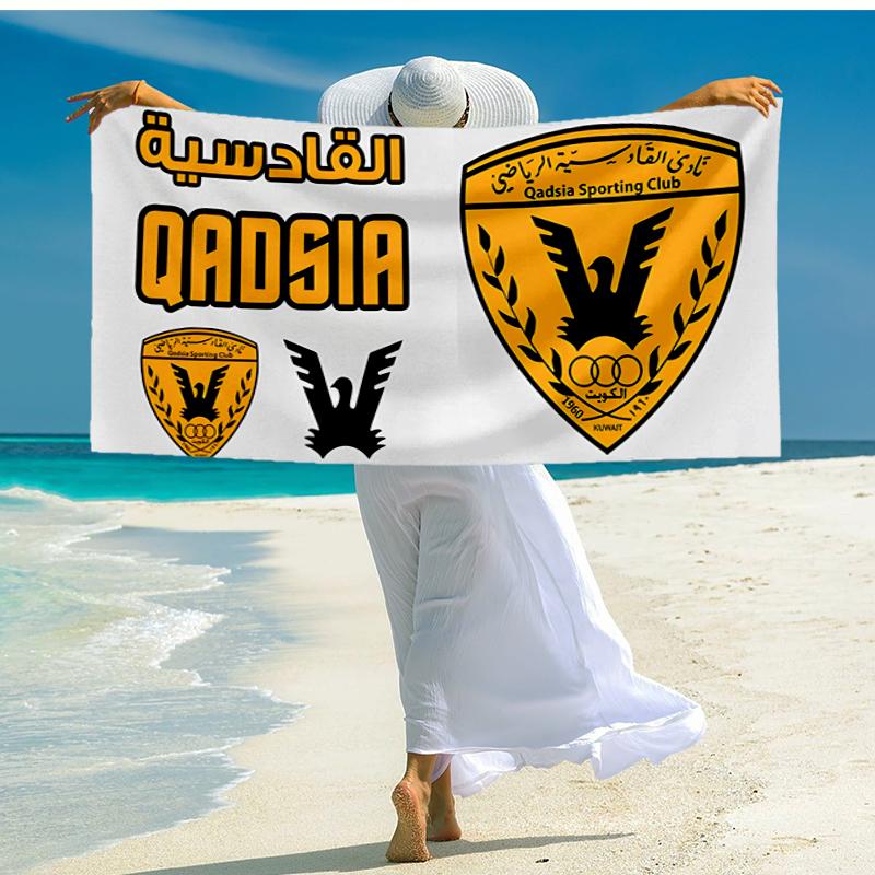 Qadsia Sporting Club Fashion Beach Towel: Ideal for Summer Adventures Soft, absorbent and quick drying suitable for swimming and bathing