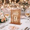 Durable Wedding Table Numbers Double-Sided Number Cards Decoration Table Number Signs  Dining Table