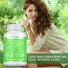 Natural fruit and vegetable blend capsules; supports gut health, aids digestion, boosts immunity; suitable for adults.