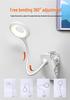 Kuailingtong LED Clip Desk Lamp - New Chinese Style, USB Charging, Dual-use, Eye Protection for Children's Room.
