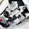 Women Luxury 70*70cm Silk Square Scarf Female Floral Print Soft Satin Hairband Neckerchief Headband Foulard Ribbon Travel Scarf