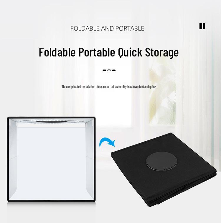 PULUZ 50cm Przenośne Studio Fotograficzne z Pierścieniowym Oświetleniem LED