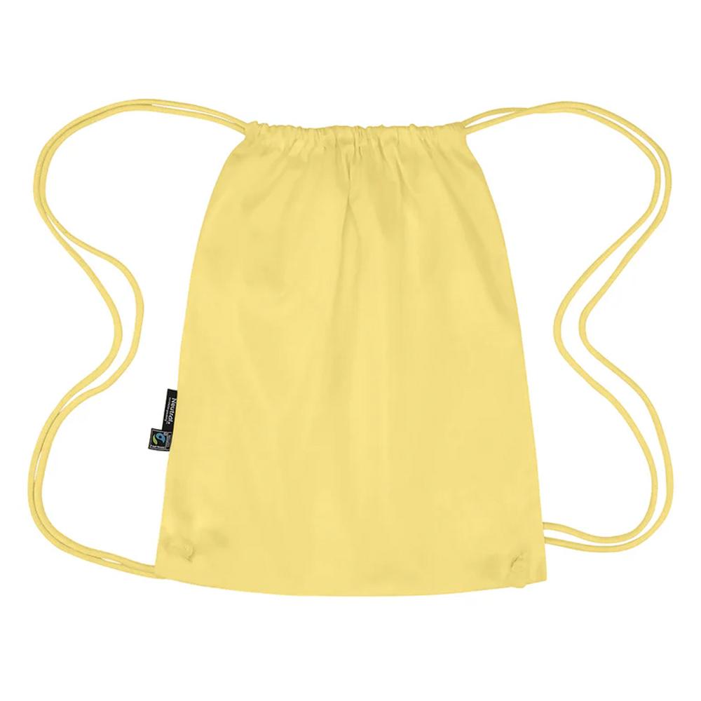 Neutral Plain Gym Drawstring Bag