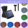 Wasserdichte Solar-Lichterketten für den Außenbereich für Hof, Weihnachtsdekoration, Festival, Warmweiß, Mehrfarbig