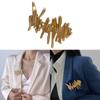 Geometric Metal Brooches Irregular Metal Brooches Geometric Metal Pin Irregular Metal Pins Alloy Material for Woman Girl