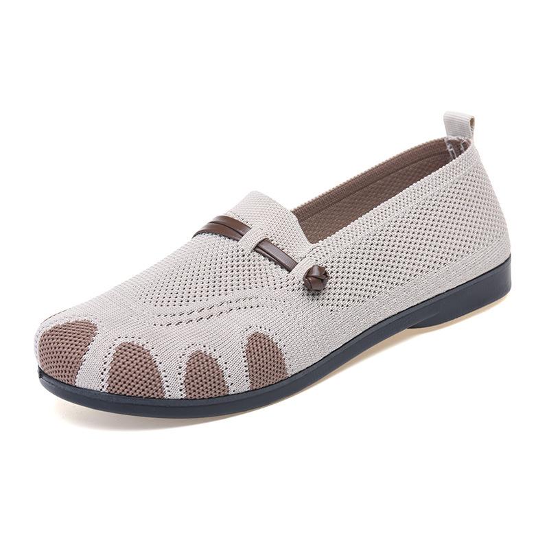 Schuhe Damen Frühling und Herbst neue Mode lässige Einzelne Schuhe Damen flacher Mund ein Pedal Mutterschuhe keine müden Füße Faulenzerschuhe Damen