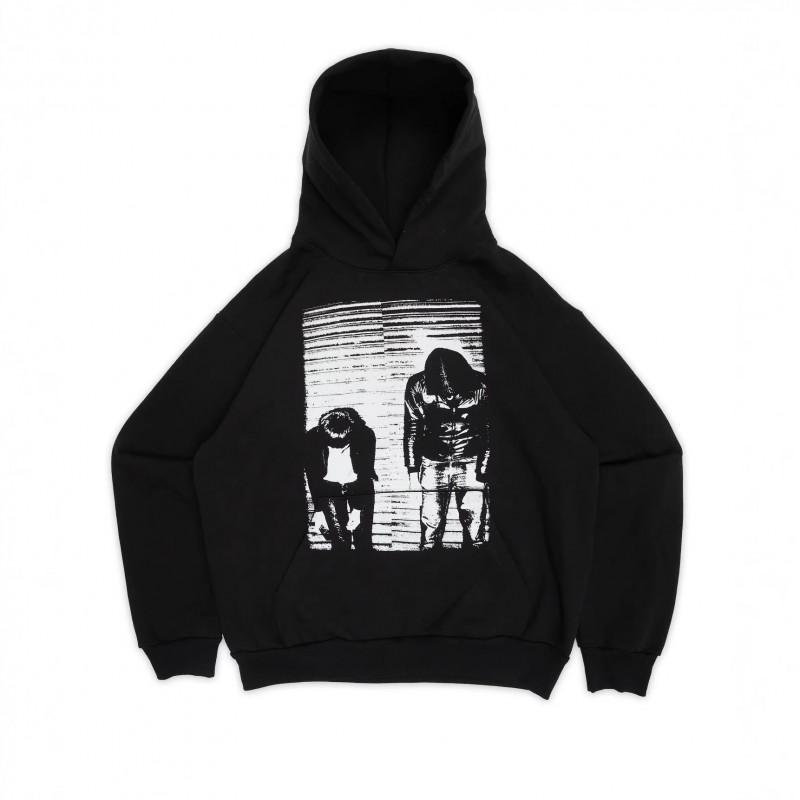 Y2K Graphic Print Hoodie Streetwear Long Sleeve Pullover Sweatshirt Teens Young Adults