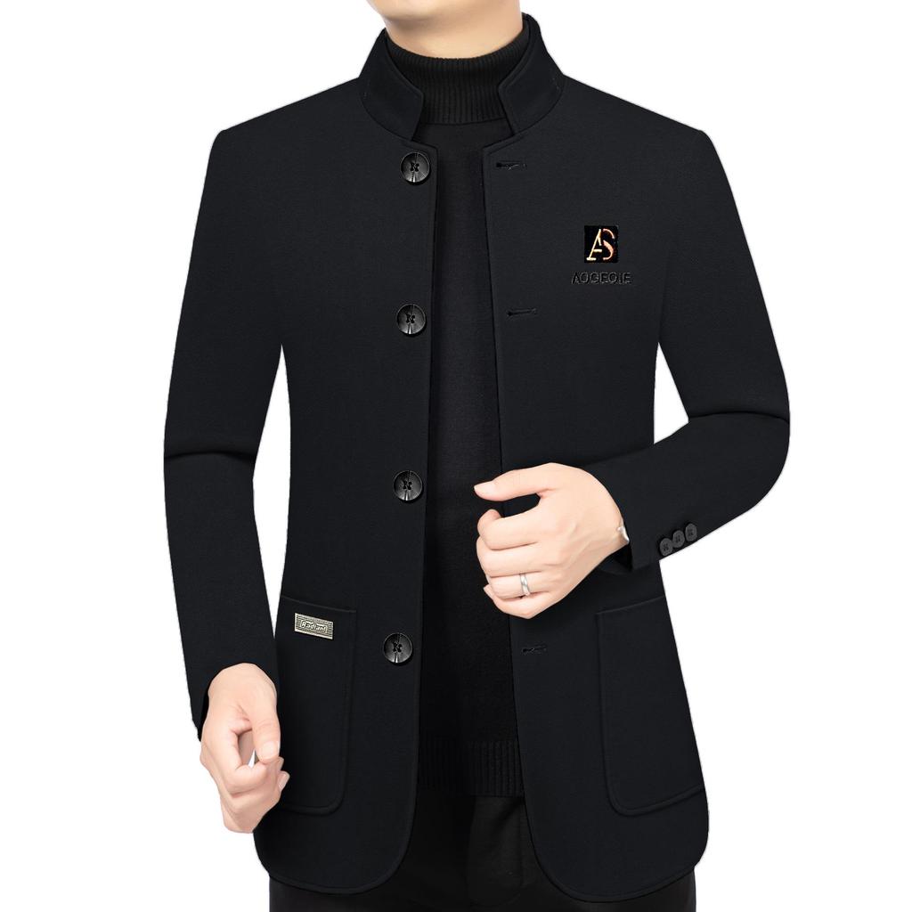 Men's Versatile Slim-Fit Stand-Collar Jacket - Spring 2025 Fashion Trend