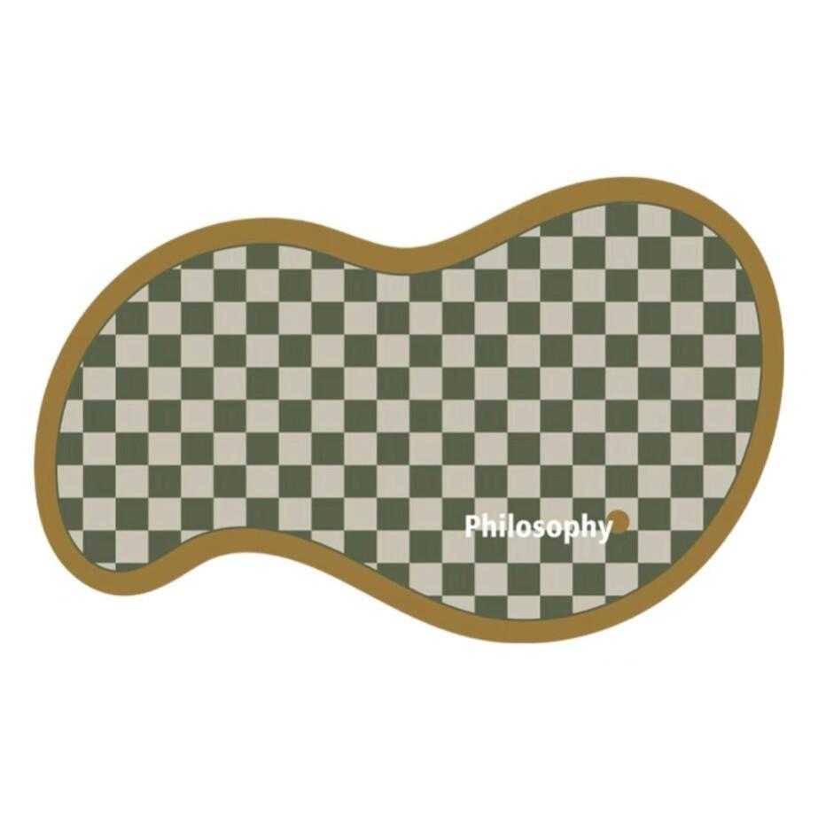 Retro Schakakbord Slaapkamer Decoratie Tapijt Licht Luxe Tapijten voor Woonkamer Pluizig Zacht Lounge Kleed Huis Verdikt Pluche Vloermat 80x120cm