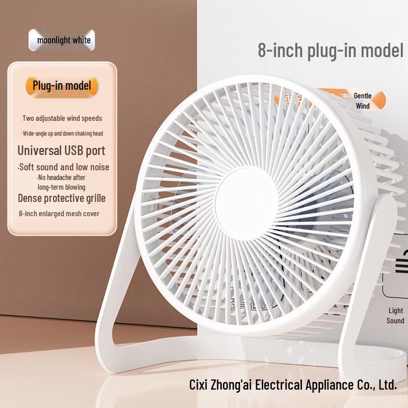 Portable USB Mini Desktop Fan for Office and Dorm