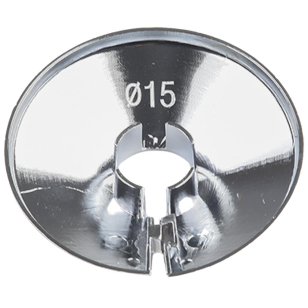 4PCS 15 Mm Faucet Decorative Cover Stainless Steel Water Pipe Connector Heighten Valve Panel Shower Kitchen Faucet Accessories