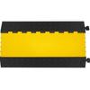 5 Channel Rubber Cable Protectors Extreme Cable Ramps 66000lbs Heavy Duty 5 Slots Protective Cable Wire Cord Ramp Driveway Rubber Traffic Speed Bumps