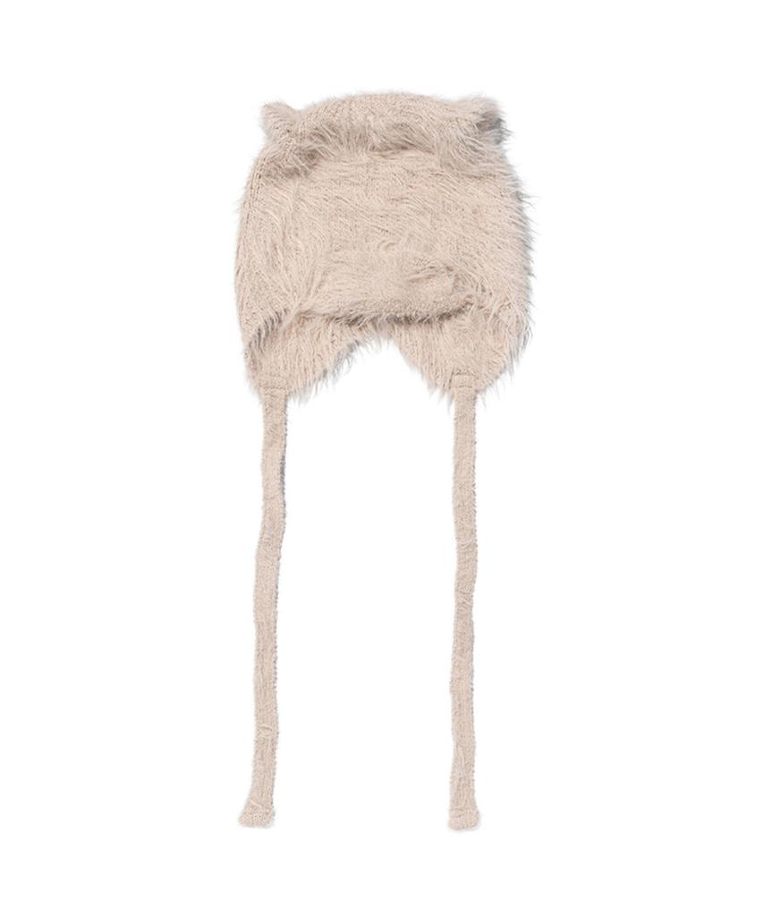 NEWKITSCH Cat Ears Knit Beanie (Beige)