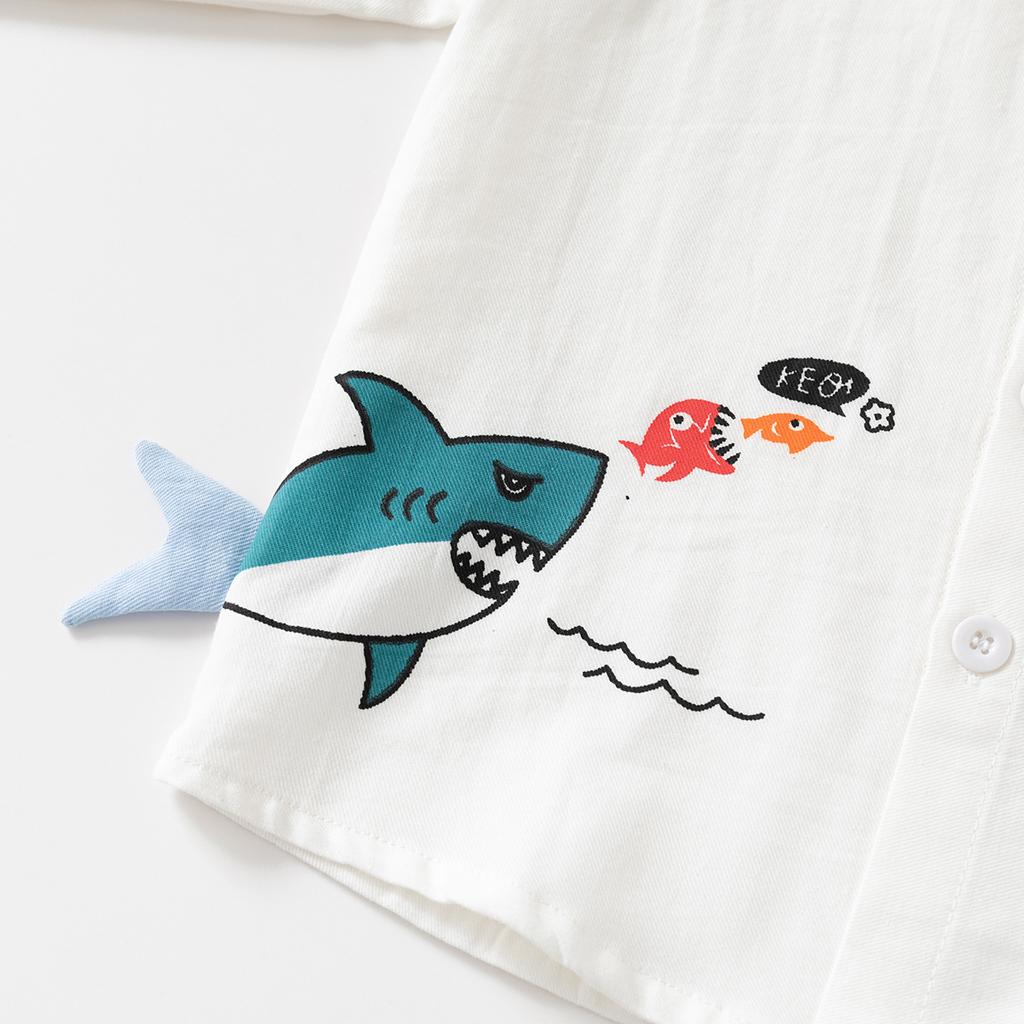 Boys Long Sleeve Shirt Wholesale 2026 New Products Children's Fashion Cartoon Shirt Baby Spring and Autumn Top Trend