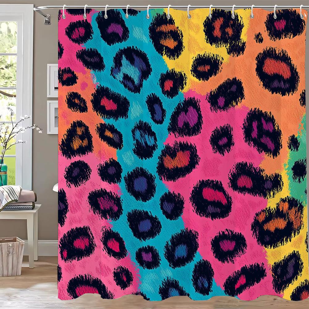 Modern Love Pink Bow Printed Shower Curtain Partition Privacy Hanging Home Decoration Curtain With Hooks Machine Washable