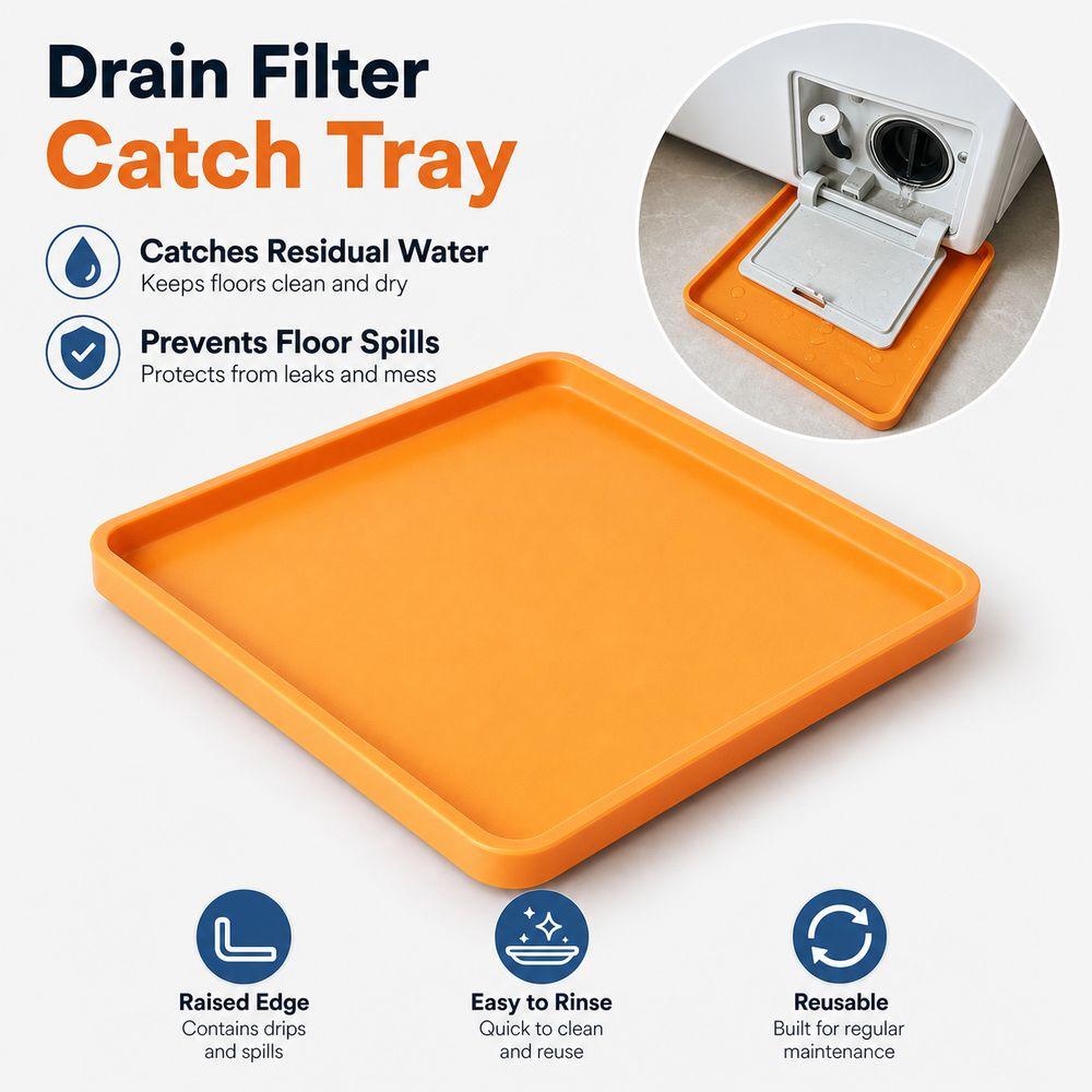 Universal Washing Machine Drain Tray Plastic Leak Catch Pan  Washing Machine Maintenance
