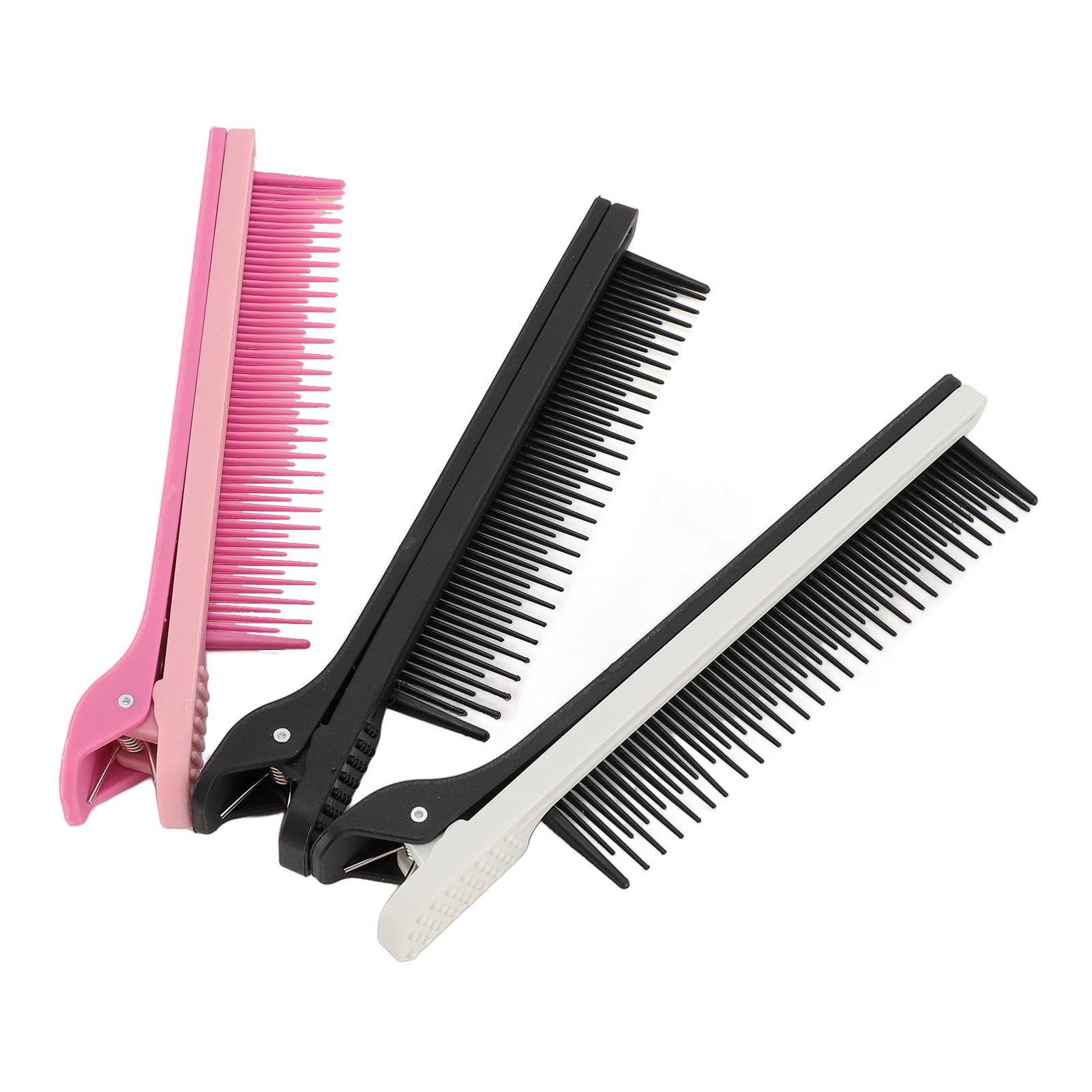 

3 шт. Расческа-зажим для начеса для парикмахера-стилиста, расческа-утюг, насадка для окрашивания и укладки