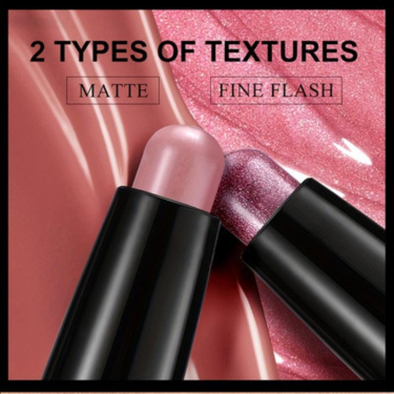 Bright & Tempting Lipstick Waterproof Long-Lasting Moisturizing Lipstick Matte Finish Lip Stain In 8 Vibrant Shades Creamy Texture Easy Application