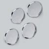 4X Car Wheel Center Hub Silver 68mm Caps Set No Logo Chrome Covers Accessories