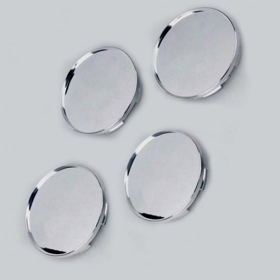 4X Car Wheel Center Hub Silver 68mm Caps Set No Logo Chrome Covers Accessories