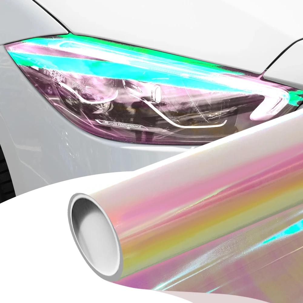 Car Decorative Stickers Chameleon Lamp Headlight Tail Light Backlight Protective Film Waterproof Vinyl Wrap Stickers Jewelry