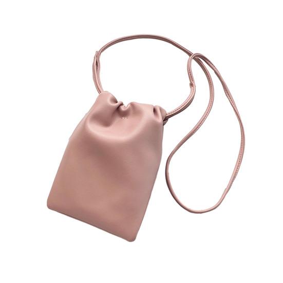 Dámská taška na mobilní telefon z umělé kůže crossbody taška na telefon jednobarevná přenosná peněženka na telefon pro každodenní život cestování nakupování