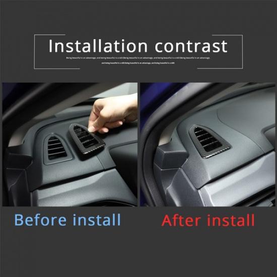 ABS Carbon Fiber Interior Air Vent Cover Trim For Subaru Crosstrek -24
