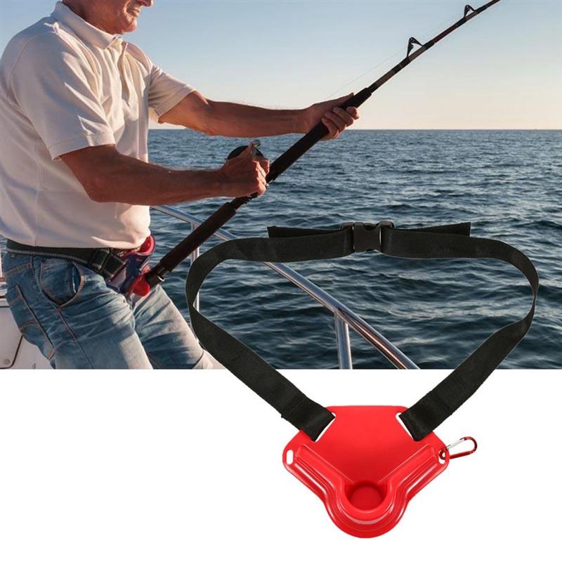 Boat Sea Fishing Waist Rod Holder Fighting Belt Support Stand Up Adjustable Strap Adjust Fishing Stand