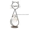 Minimalistischer katzenförmiger Schmiedeeisen-Blumenhalter Kreative Blumenvase Kreative Heimdekoration Wohnzimmer Tischdekoration