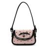 Pink bow bag summer new niche high-end design underarm shoulder messenger bag women