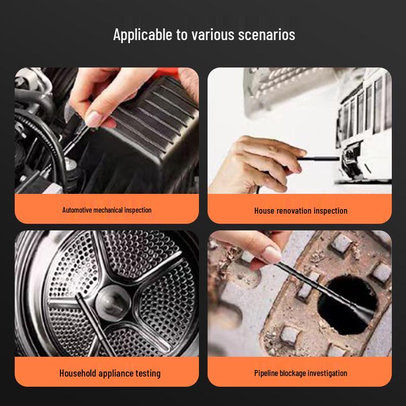 

1080p HD 4,3-дюймовый ручной промышленный эндоскоп для трубопроводов с экраном Single Lens - 1m