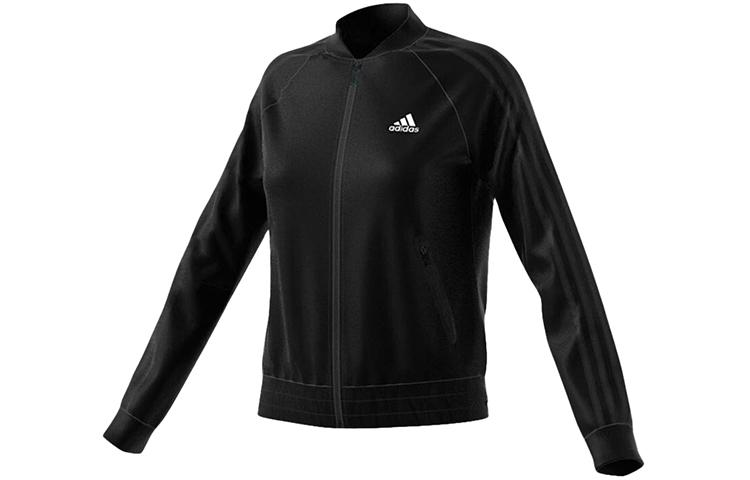 Adidas Jackets Women s Black Baseball Collar Moderate Pilot DW4568 L