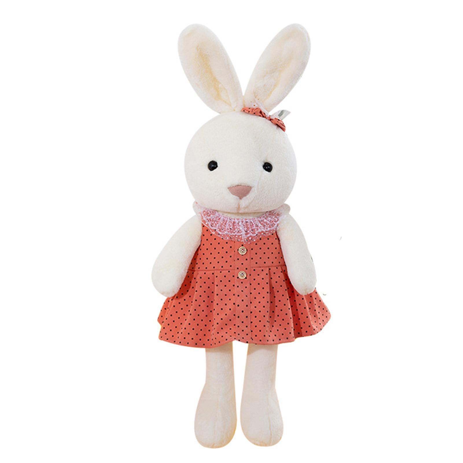

Lovely Bunny Plush Toy Super Soft Stuffed Animals Doll Birthday Gift For Kids 45cm розовый