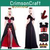 In Alice Wonderland The Red Queen Cosplay Costume Outfits Carnival Halloween