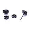 4Pair Punk Stainless Steel Screw Halter Gothic Stud Earrings For Women Men Street Pop Hip Hop Rock Hypoallergenic Earrings