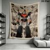 Grendizer Goldorak Wall Tapestry Aesthetic Wall Hanging Printed Fabric Blanket Decorative Tapestries for Bedroom Living Room Home Decor