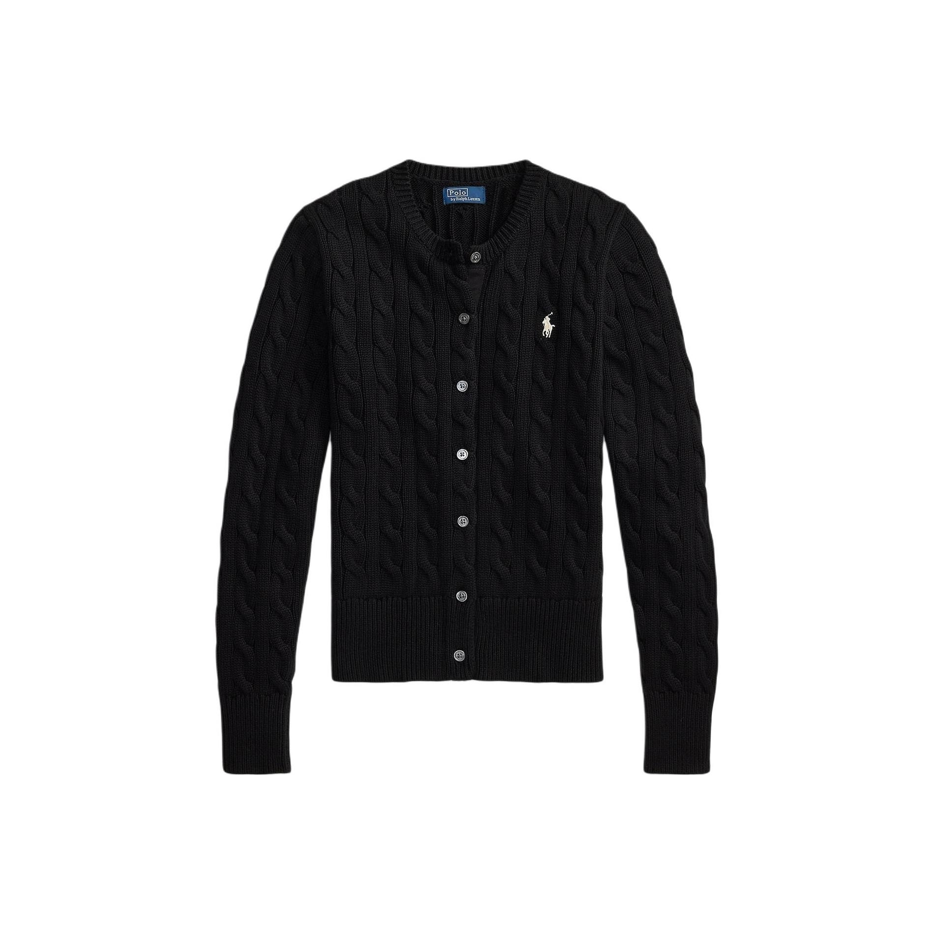 

Polo Ralph Lauren SS25 Slim Fit Cable Knit Cotton Crew Neck Cardigan Women knitwear WMPOSWENDW20460-001 S