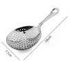 Cocktail Strainer Stainless Steel Bar Tools Bartender Julep Strainer Shaker Spoon for Cocktail Drinks Home Bar Accessories