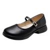 Women's shoes women's new comfortable platform work shoes soft sole small leather shoes women's shoes single shoes