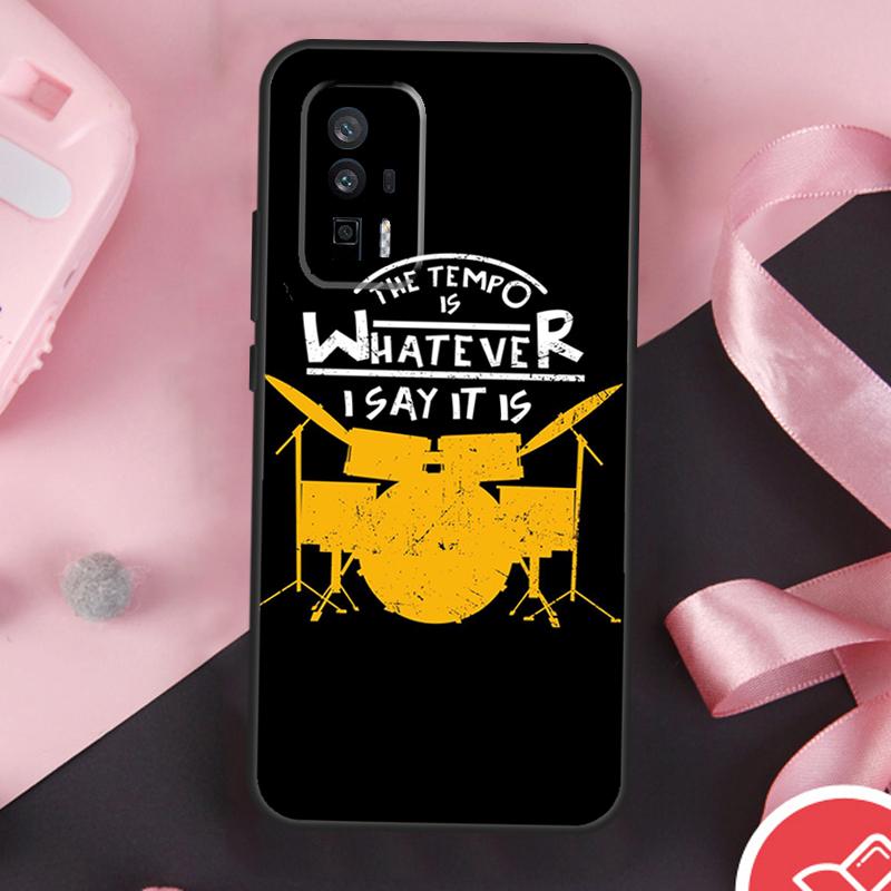 Drum Drummer Music DJ Case For Xiaomi 13 14 Ultra 11T 12T 13T Pro 12 Lite POCO X6 Pro F5 M6 X5 X3 F3 M5s F6 Cover